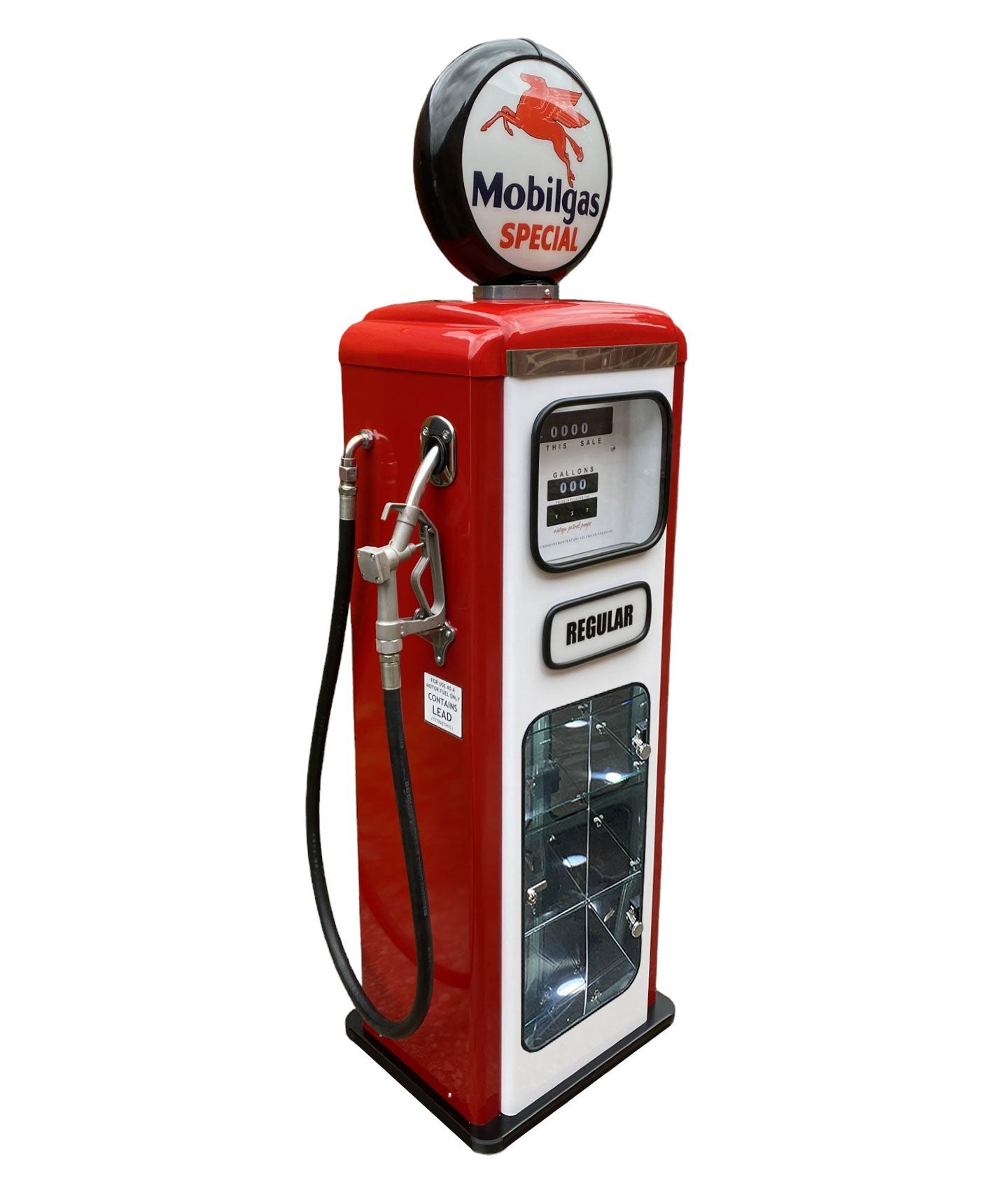BP Cabinet vintage petrol pumps