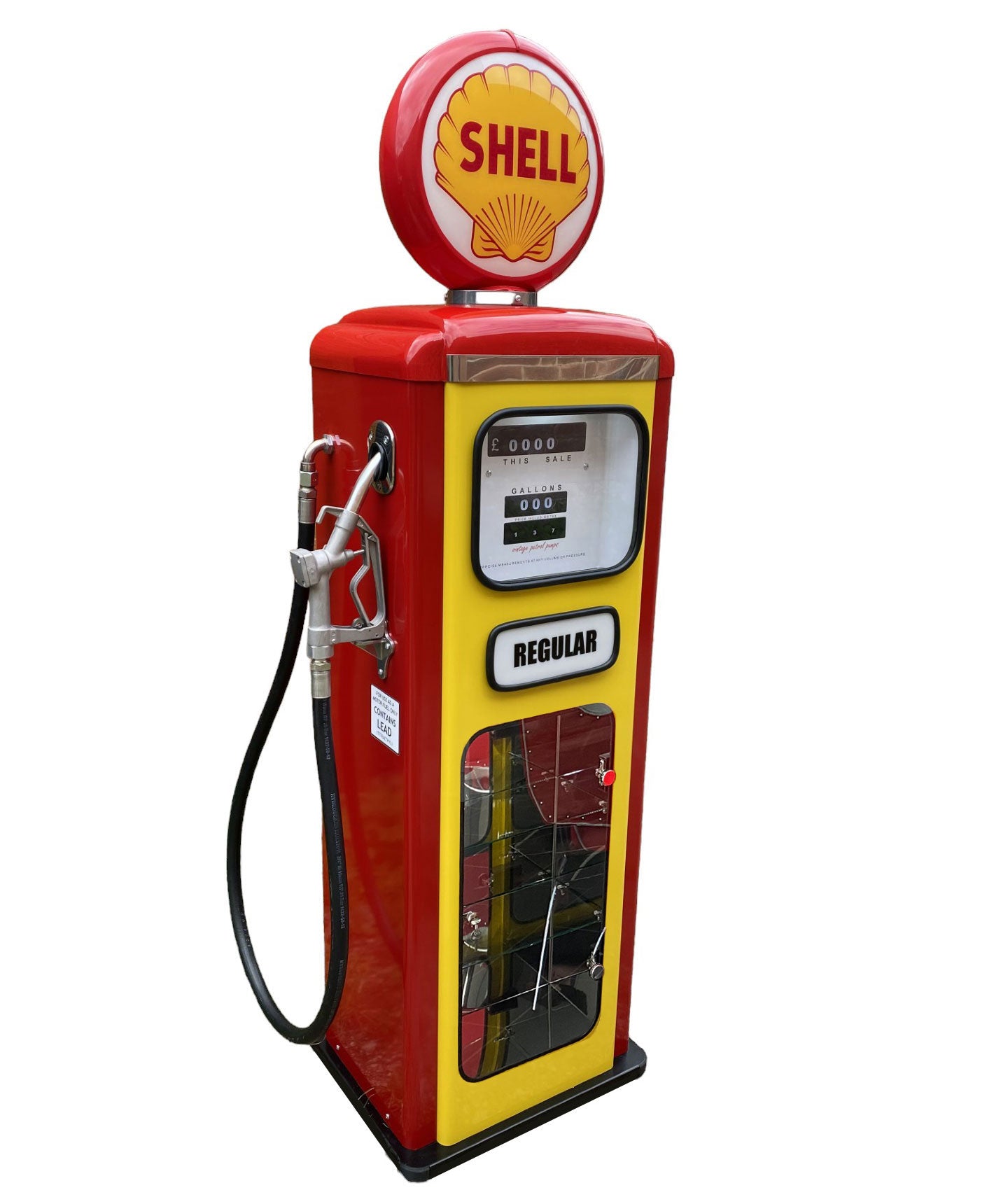 BP Cabinet vintage petrol pumps