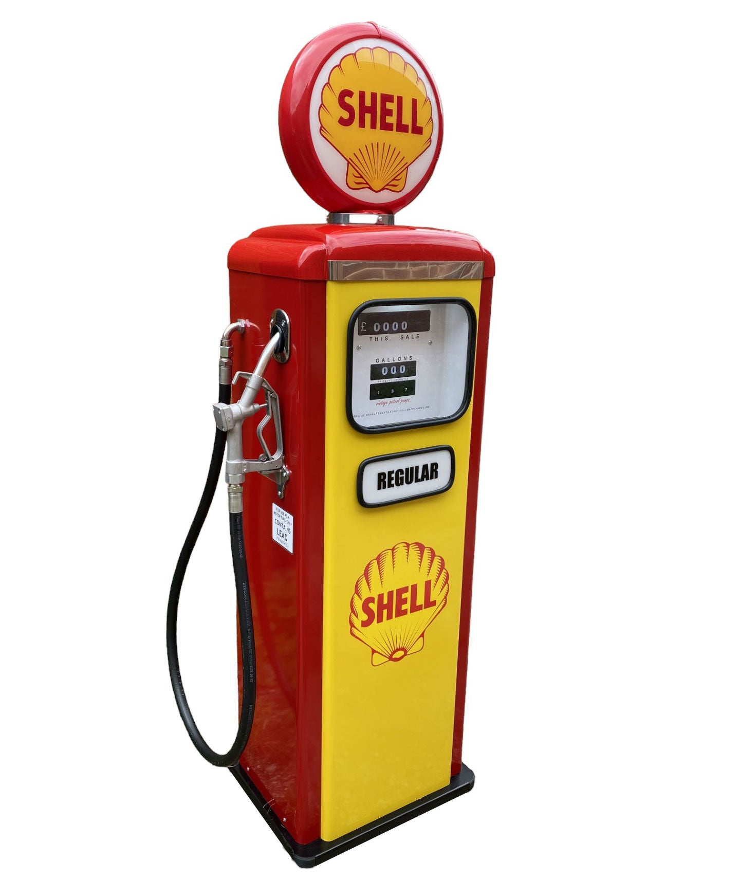 Shell Left side Reproduction Vintage Petrol Pumps-Arts & Entertainment > Hobbies & Creative Arts > Collectibles > Vintage Advertisements-Retro Petrol Pumps