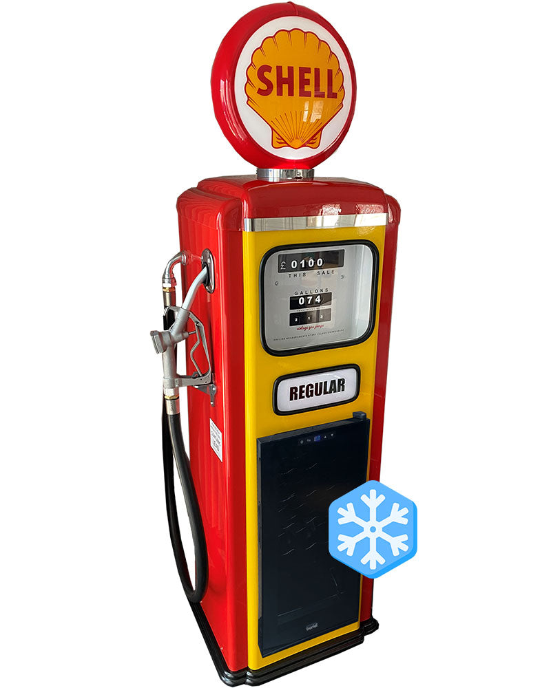 Reproduction Pump with Fridge-Arts & Entertainment > Hobbies & Creative Arts > Collectibles > Vintage Advertisements-Retro Petrol Pumps