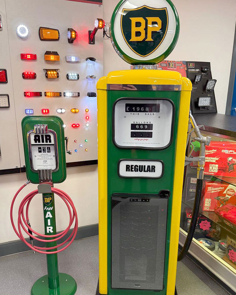Reproduction Pump with Fridge-Arts & Entertainment > Hobbies & Creative Arts > Collectibles > Vintage Advertisements-Retro Petrol Pumps