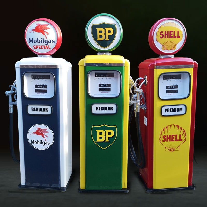 classic vintage petrol pumps