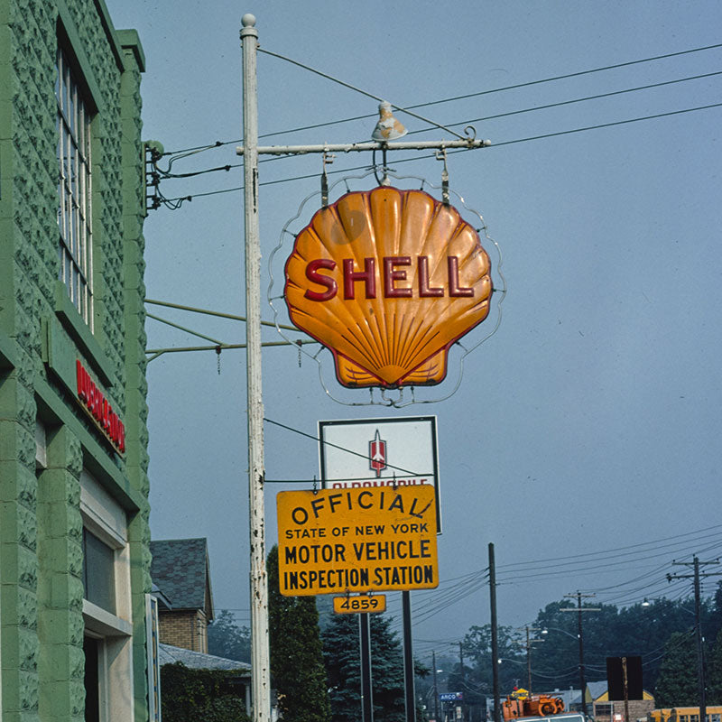 shell automobile memorabilia sign